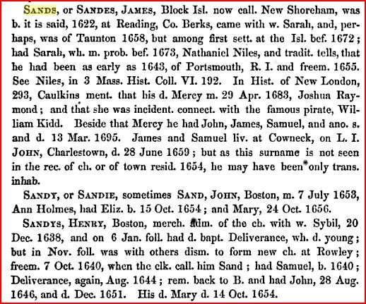 James Sandys "Capt.-Mariner"